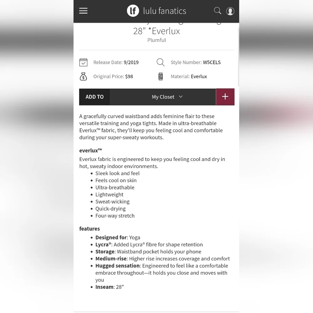 Lululemon Always On High Rise tights - Picture 3 of 11